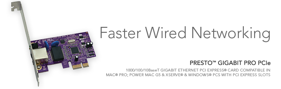Presto Gigabit Pro PCIe
