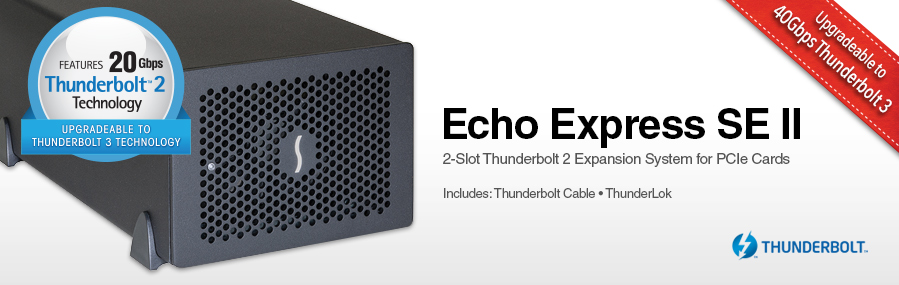Echo Express SE II: Thunderbolt 2 Expansion Chassis for PCIe Cards
