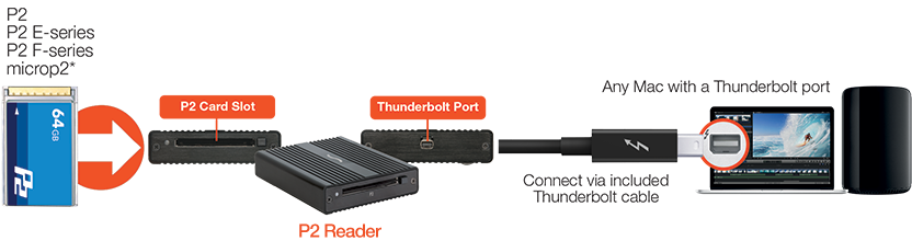 Thunderbolt P2 Card Reader Workflow